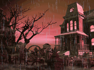 Gif animé gothique pluie